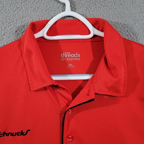 Schnucks Shirt Mens 2XL Red Polo Dri Express Employee Crew Uniform Replacement - Picture 3 of 12